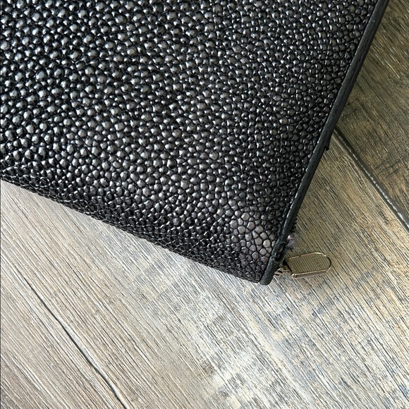 Black Stingray Leather Clutch - Picture 8 of 12